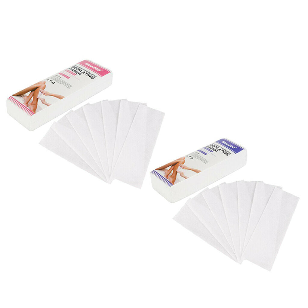 200x Non-woven Disposable Hair Removal Wax Epilator Paper Strip for Arms