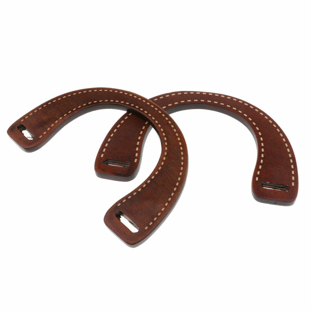 2pack U Shape Wooden Purse Handle Wooden Bag Handle Replacement Handbag Bag