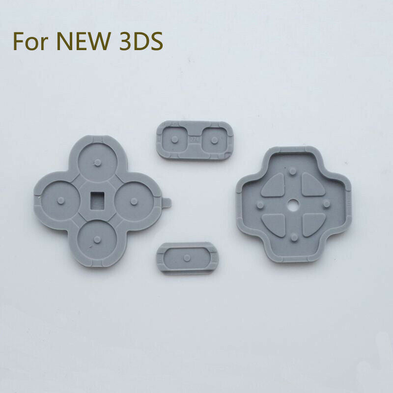 Conductive Rubber Pad Button Contacts A B X Y D-Pad Kit for Nintendo NEW 3DS