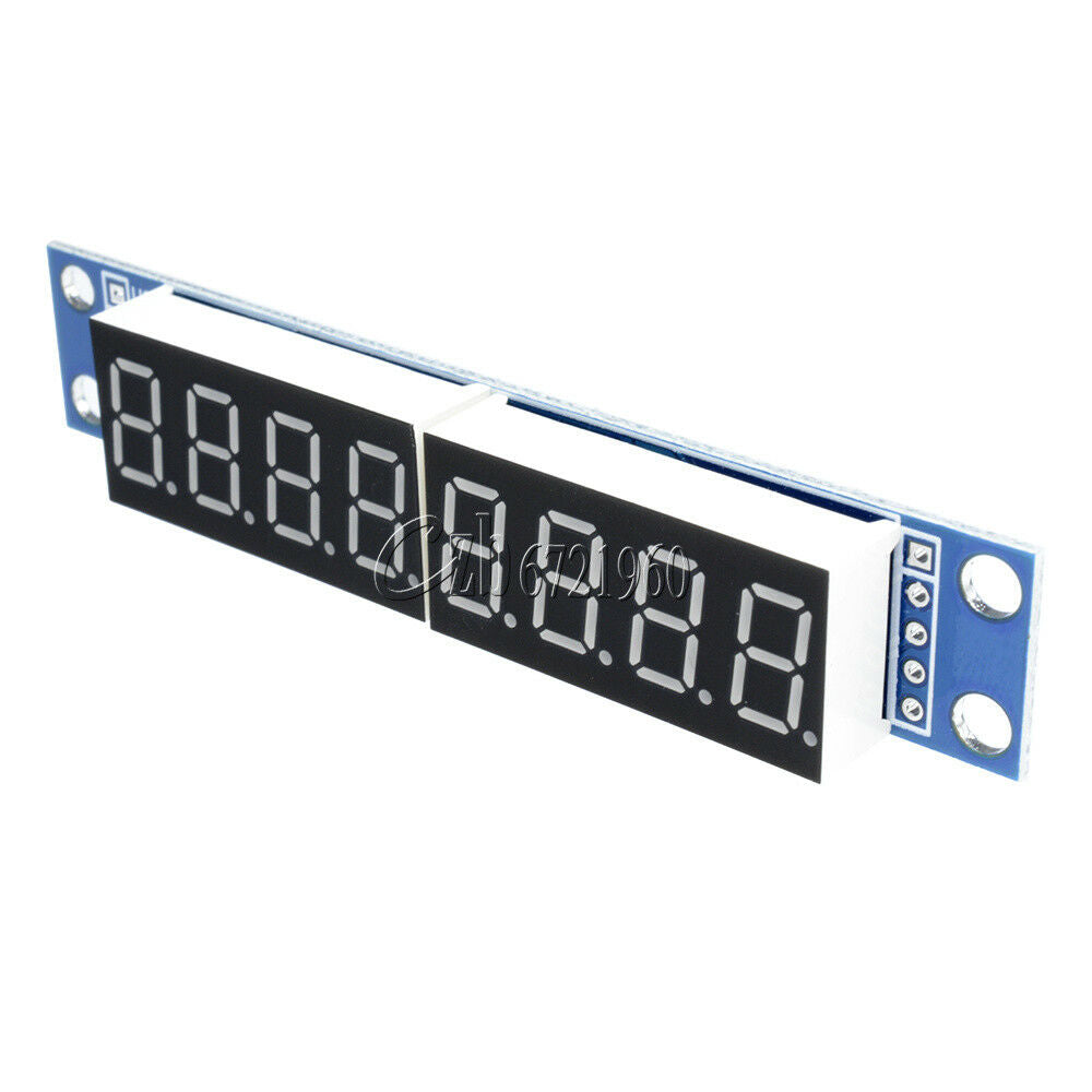Blue MAX7219 LED Dot Matrix 8 Digit Digital Tube Display Control For Arduino
