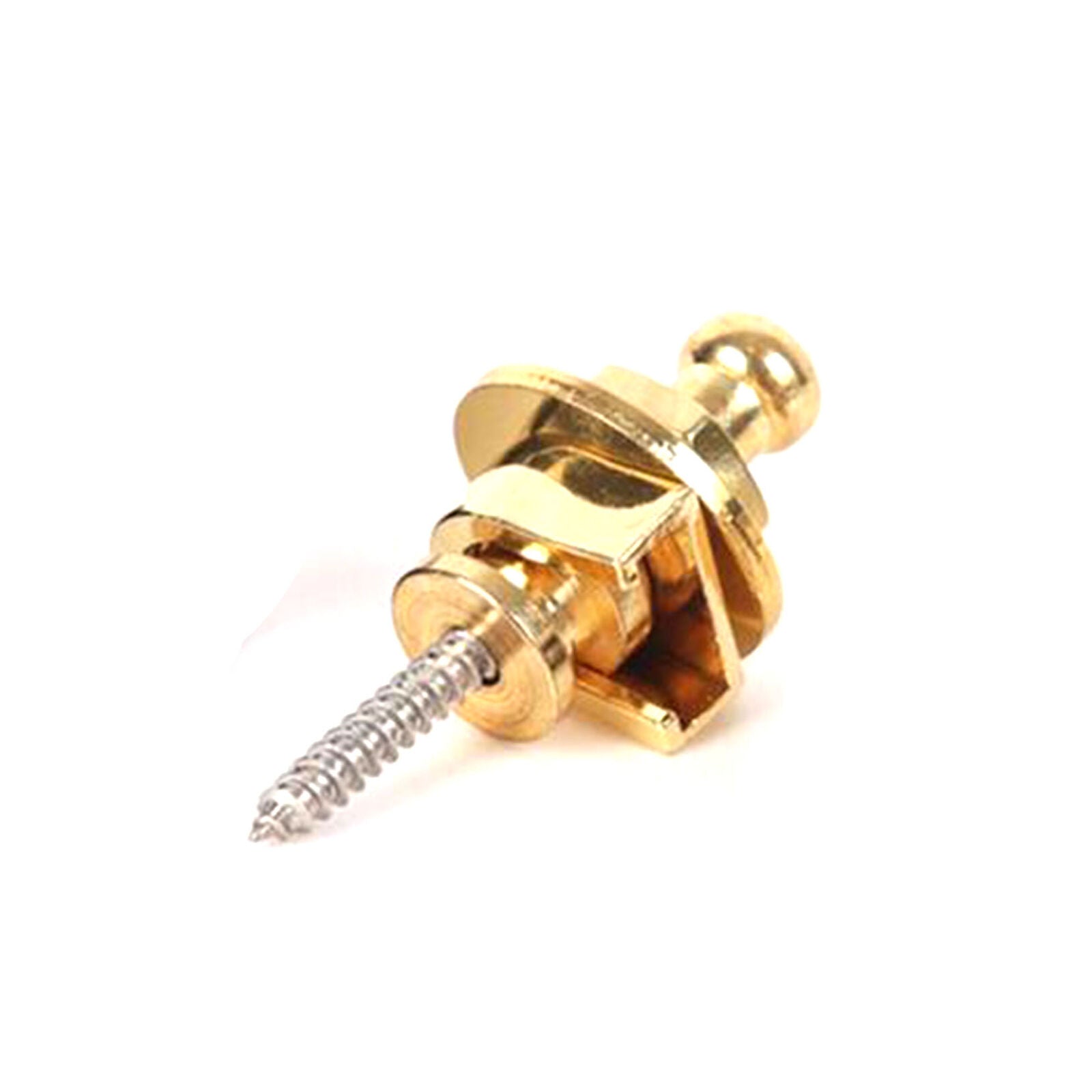2PCS Strap Locks Buttons Round Head For Guitar Bass Schaller Style Chrome