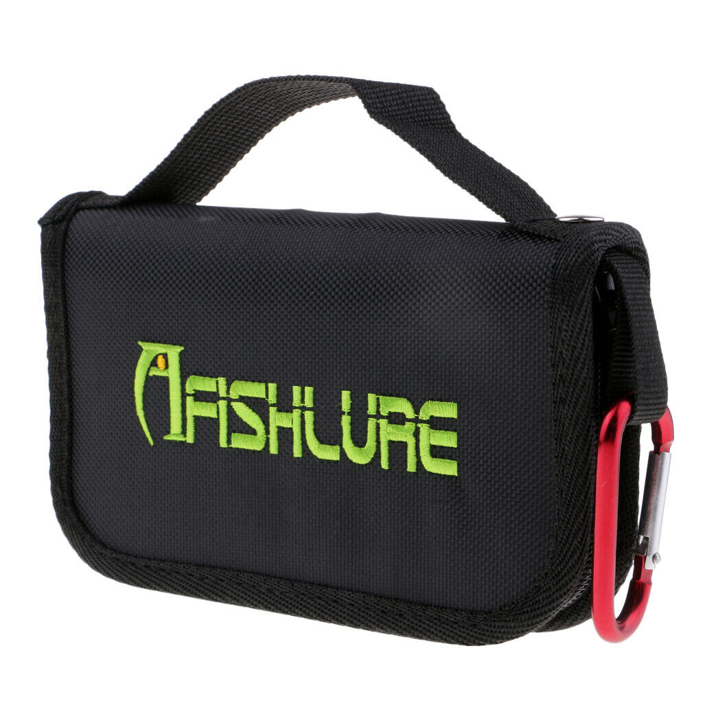 Fishing Spoon Lure Bag Waterproof Tackle Bag Wallet Spinner Baits Jig Fishhook -
