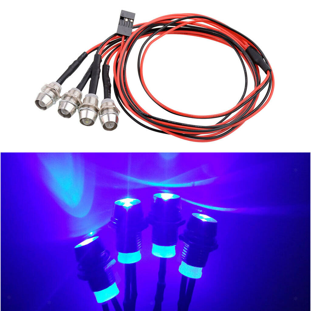 Blue LED headlight light bar for 1/5 1/8 1/10 1/12 1/16 RC Cars