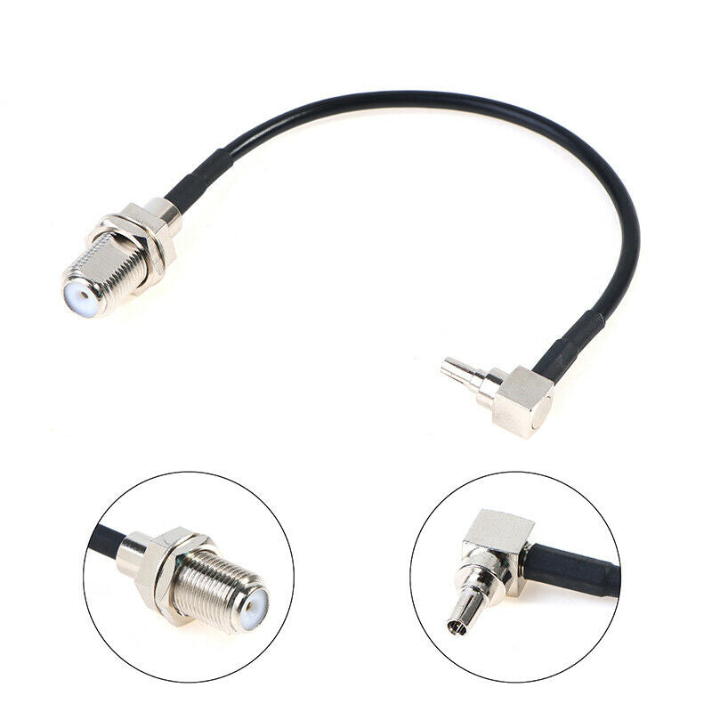 1Pcs SMA Female to CRC9 Right Angle Connector RG316 Pigtail Cable 15cm 6"L Qx
