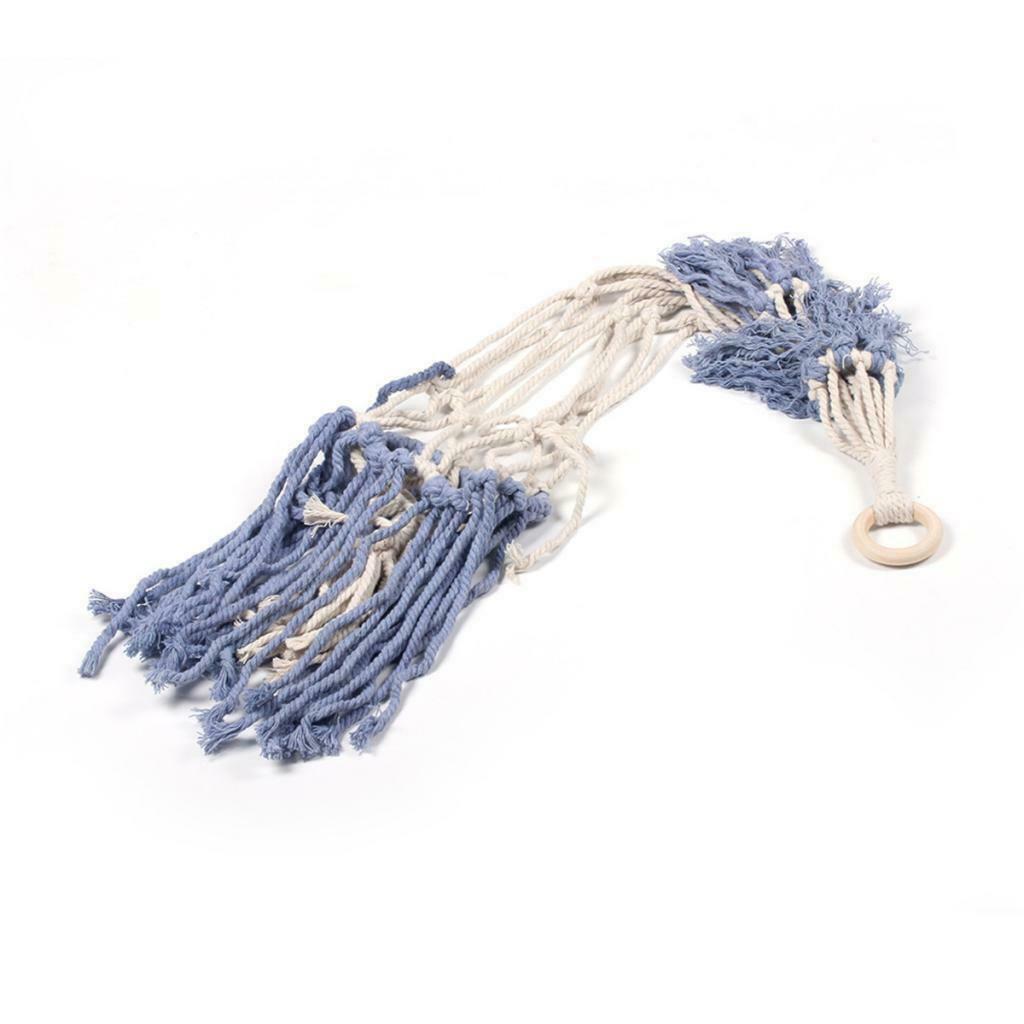 Garden Green Plant Wall Hanging Rope Handmade Knitted Cotton Flower Hanger Rope