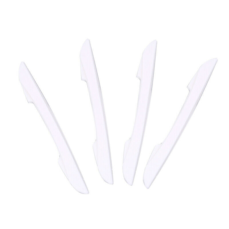 4X White Car Door Edge Guards Trims Molding Protection Strip Scratch Protector
