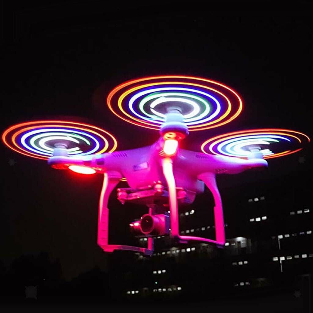4pcs CW CCW LED Propellers with USB Charger for DJI Phantom 3 Serise RC Drone