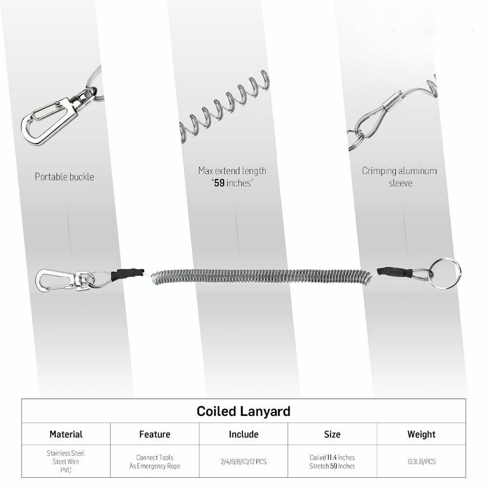 Rope Anti-lost Phone Keychain Security Gear Tool Portable Fishing Lanyards