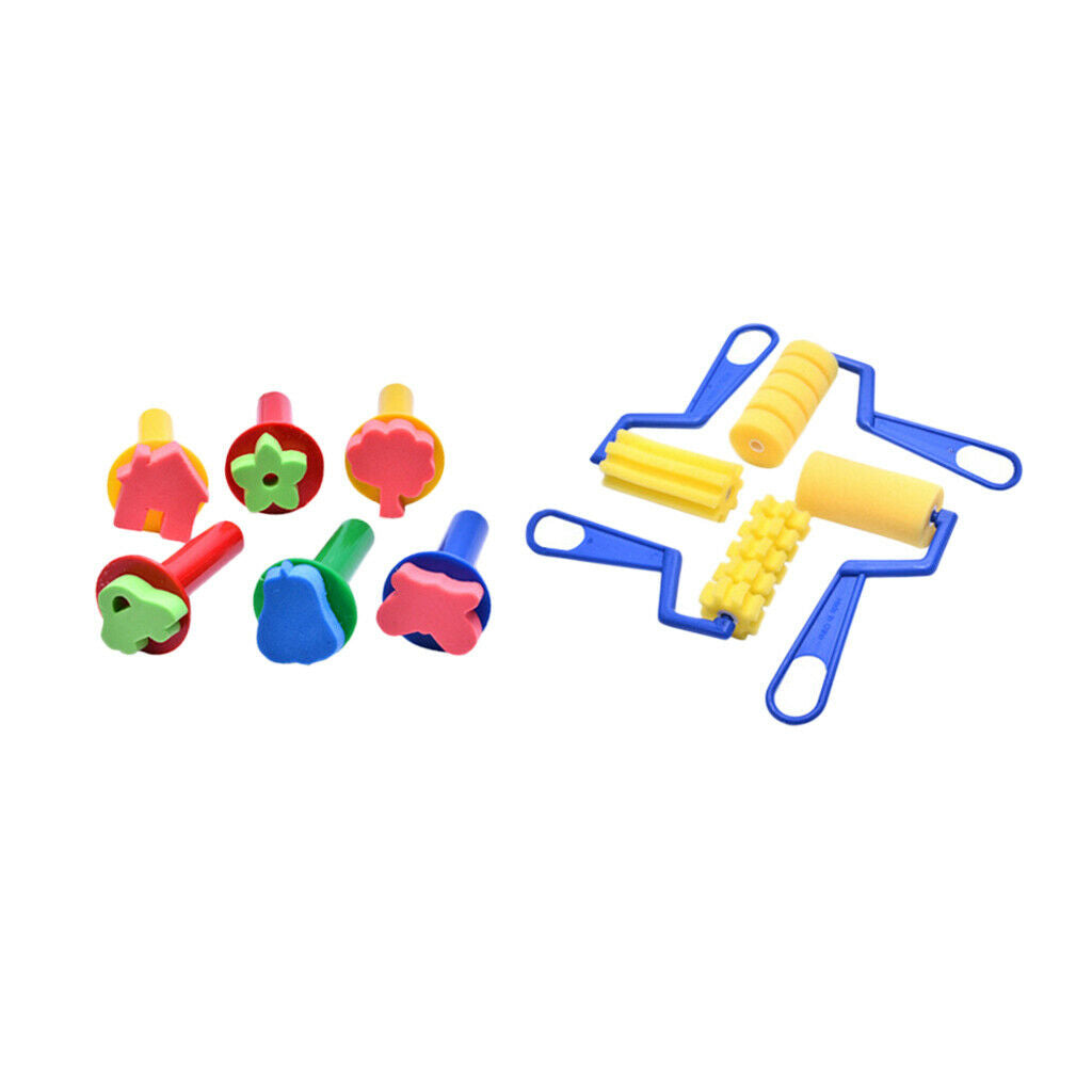 27pcs Art Creation Tools Family Time Props Painting Sponge Brushes Durable Art