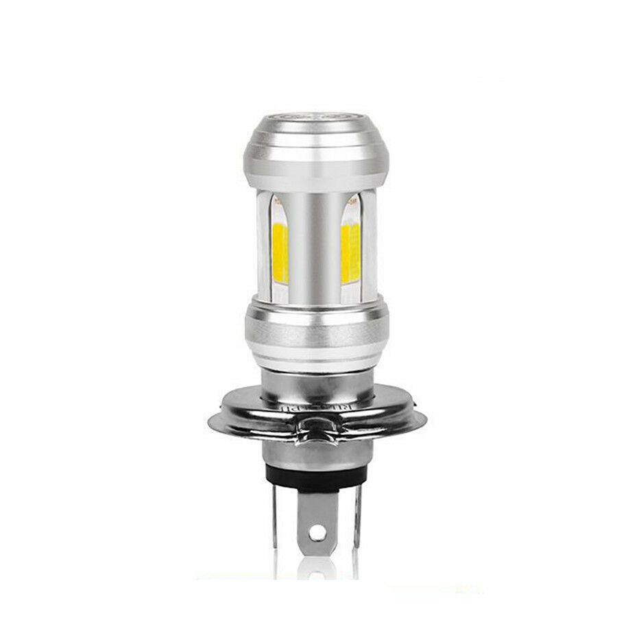H4 36W 3000LM Tri-side Bright Motorcycle LED Headlight High-Low Beam Light 6500K