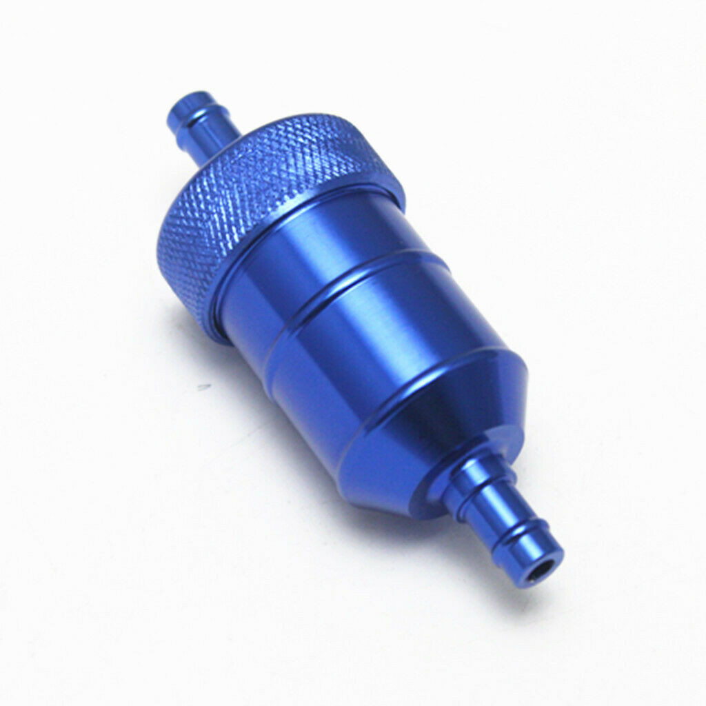 2x Motorcycle  Dirt Bike ATV Quad Inline Fuel Gas Filter 5/16 In 8mm Blue