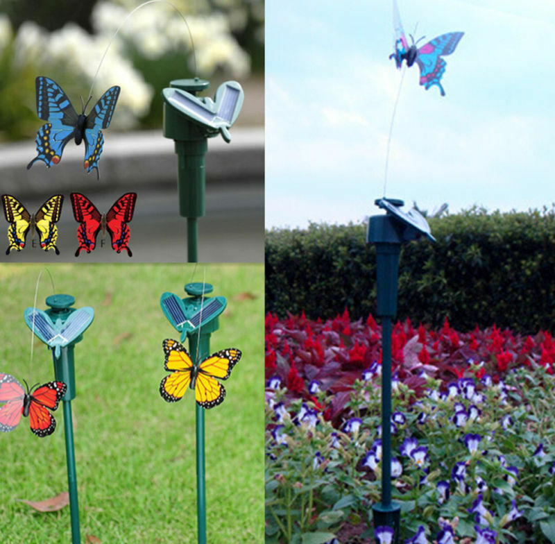 Solar Power Vibration Dancing Butterflies Flying Solar Garden Outdoor Decoration