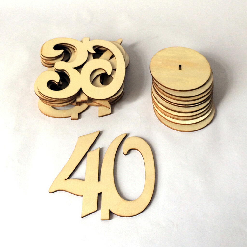 31-40 Table Number Stick Stand Base Wedding Birthday Party Tabletop Decor