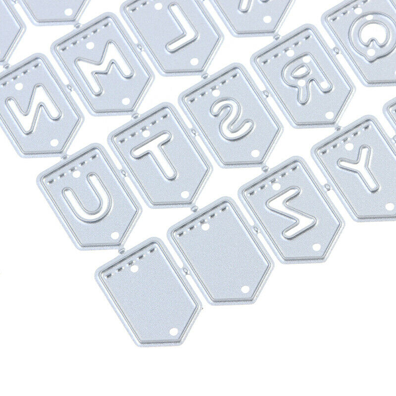 Alphabet Letters Metal Cutting Dies Stencil Scrapbooking Album Stamp Pape.l8