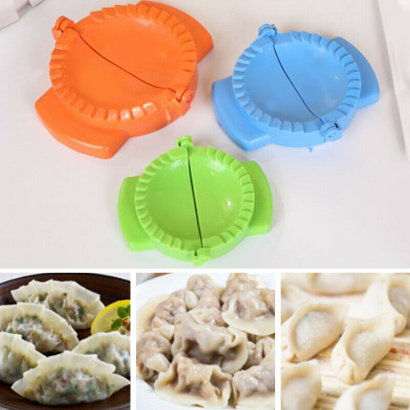 3Pcs Plastic Dumpling Mold Maker  Jiaozi Maker Dough Press Mold Se.l8