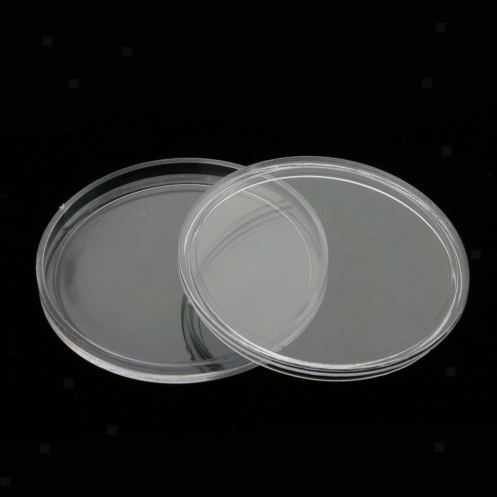 10pcs 46mm Plastic Coin Container Round Coin Case Capsules Boxes Holders