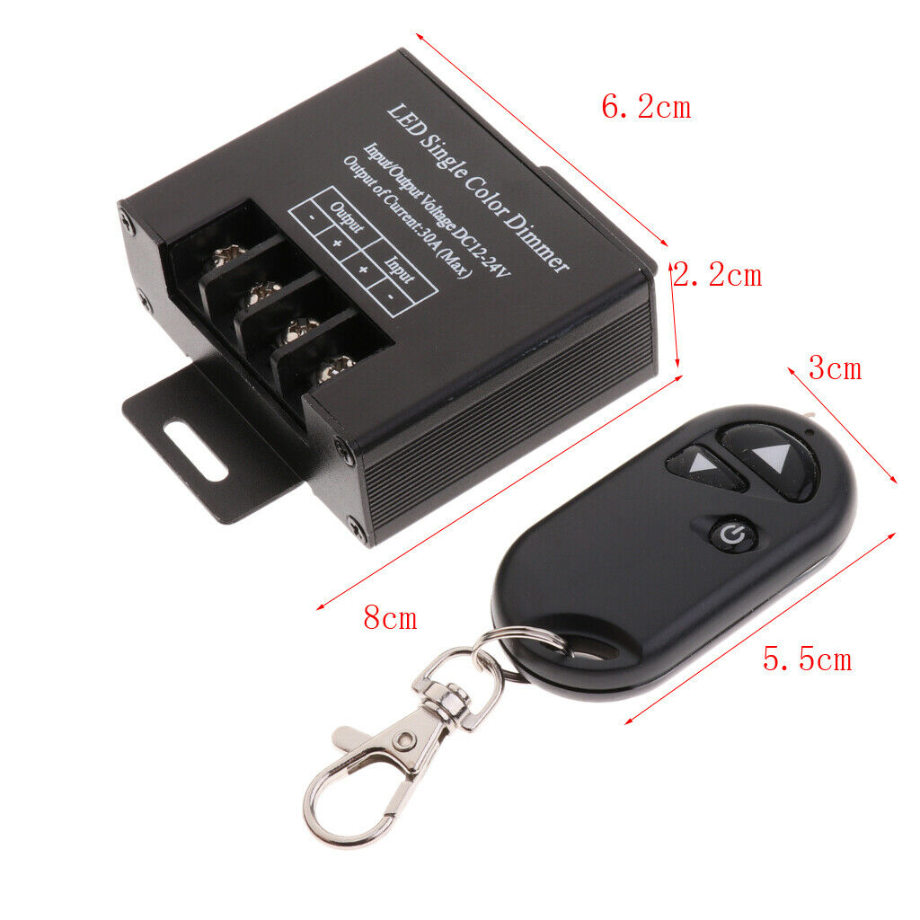 DC 12V 24V LED Single Color RF Dimmer Controller For Led Strip /