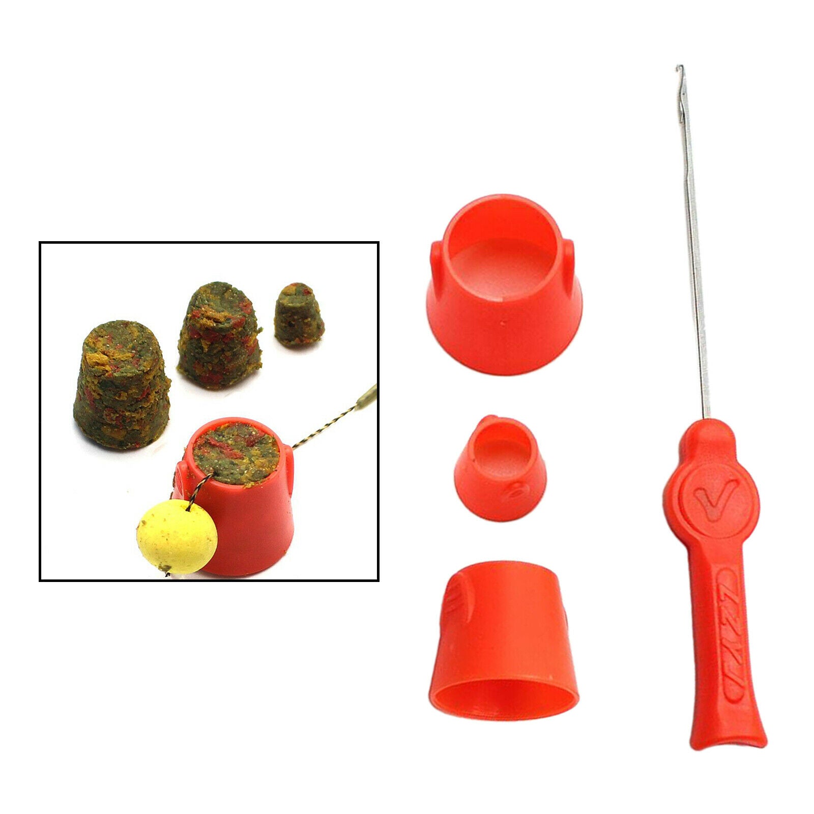 4pcs/set Carp Fishing Method Feeder Groundbait Rocket Pellet Tackle Equip