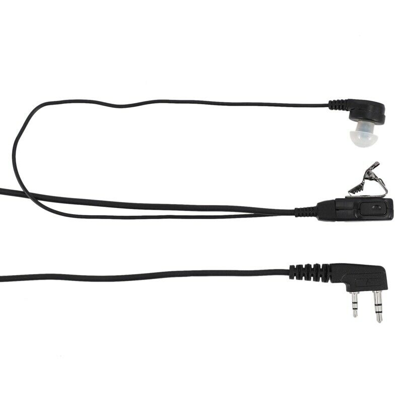 2X(Clear Tube Anti-Radiation Security Headset Earpiece for Kenwood Walkie TF9Z4)
