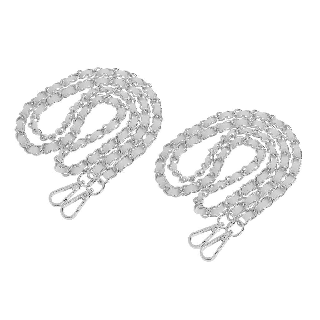 2pcs Metal + Leather Shoulder Bag Replacement