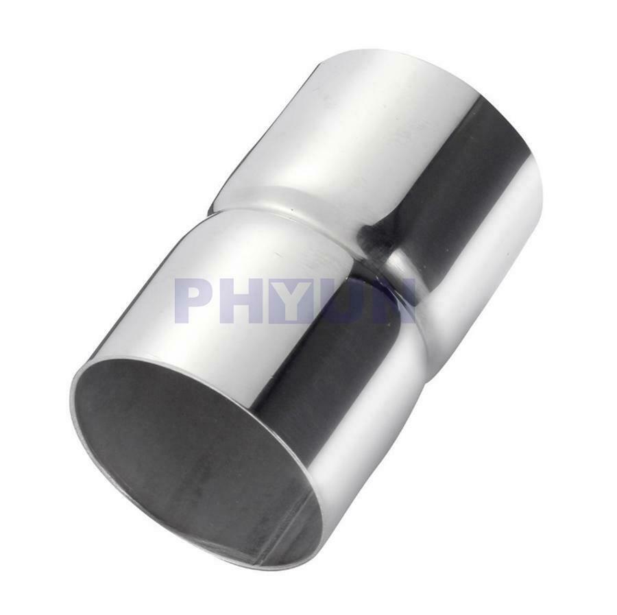 2.25"ID to 2.25"OD Exhaust Pipe Connector Reducer Adapter Chrome Stainless Steel