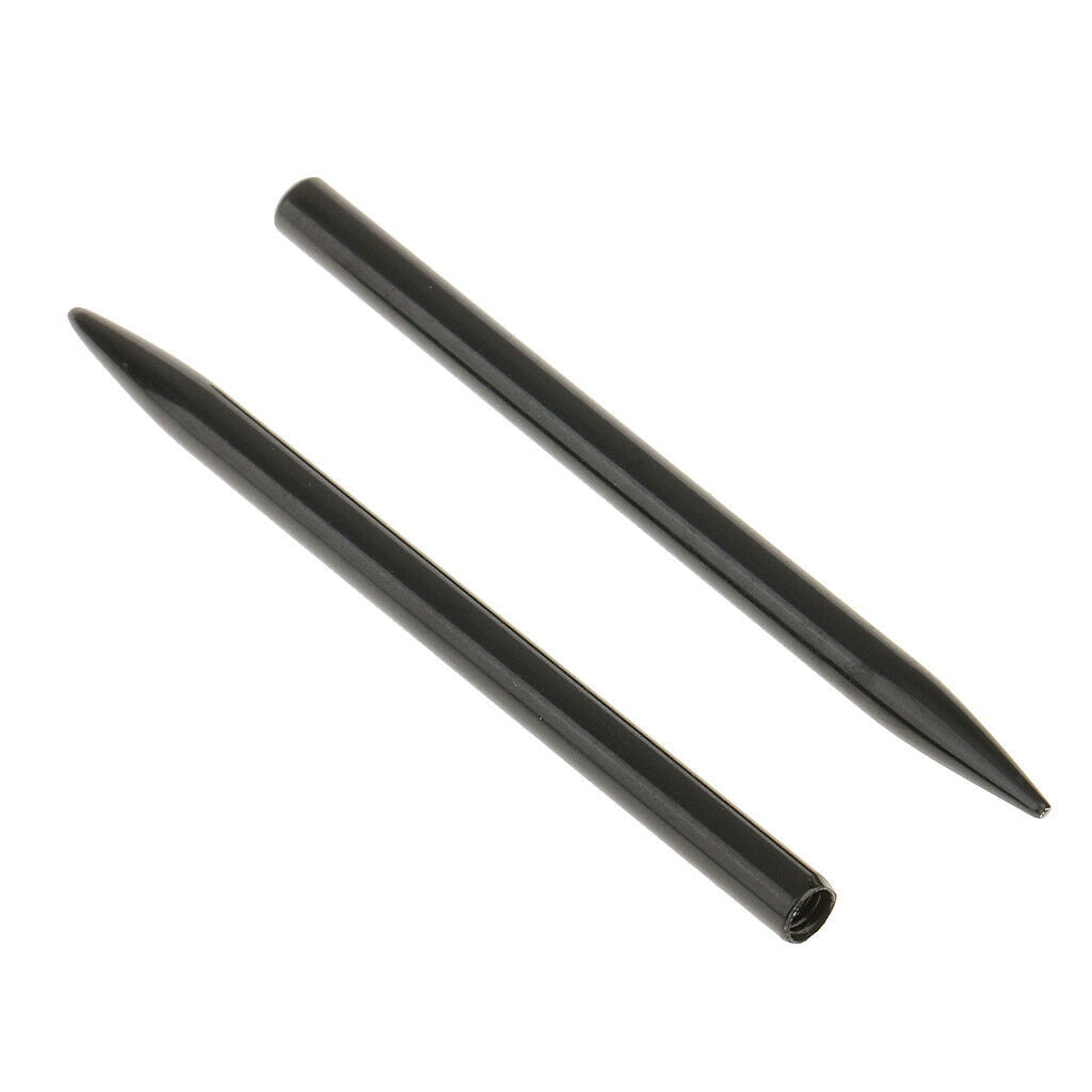 2pcs Stainless Steel Paracord Fids Needles Lacing Stitching Tool Black