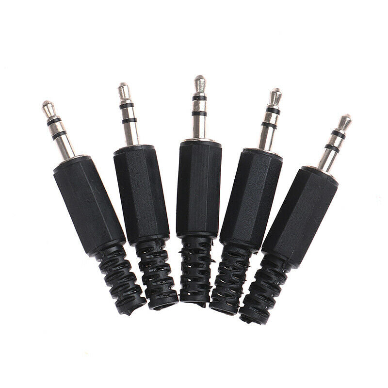 3.5mm 3 Pole Audio Jack Plug Headphone Male Connector Mono Stereo Diy Sol.l8