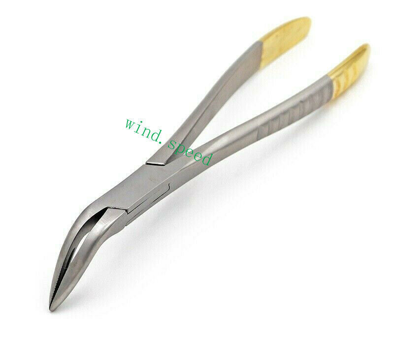 3pc Dental Root Fragment Minimally Invasive Tooth Extraction Forcep Plier Curved