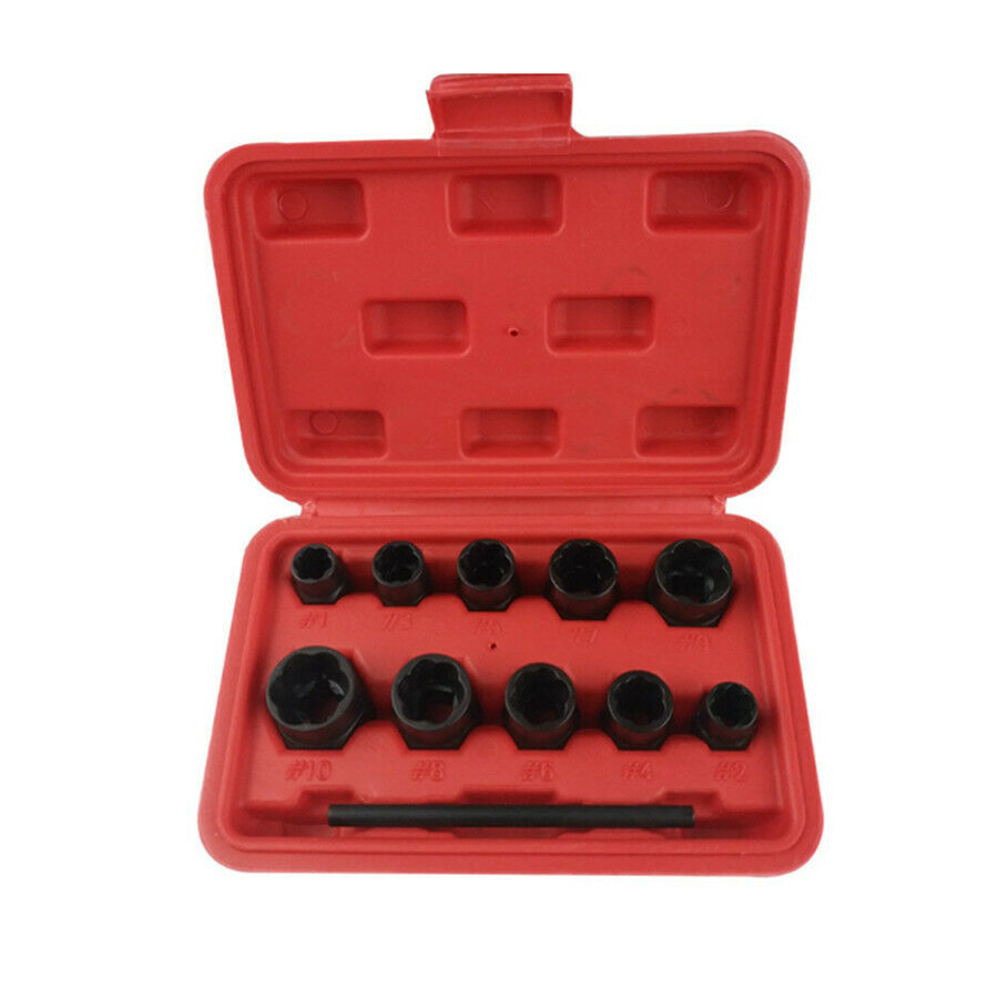 Bolt And Nut Extractor Metric Locking Wheel Nuts Safe Removal Tool Set 13PCS