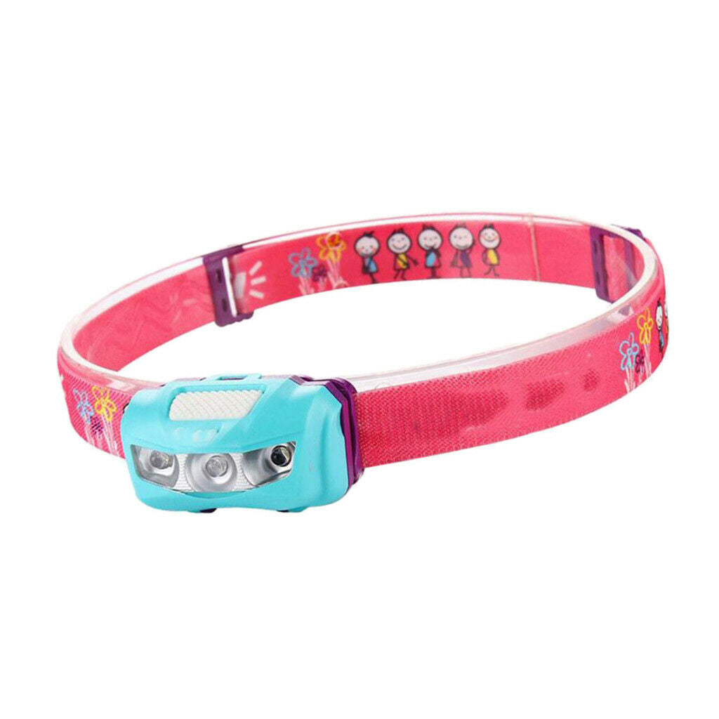 Cute Kid's IPX6 Waterproof Adjustable LED Headlamp Outdoor Running Headlight