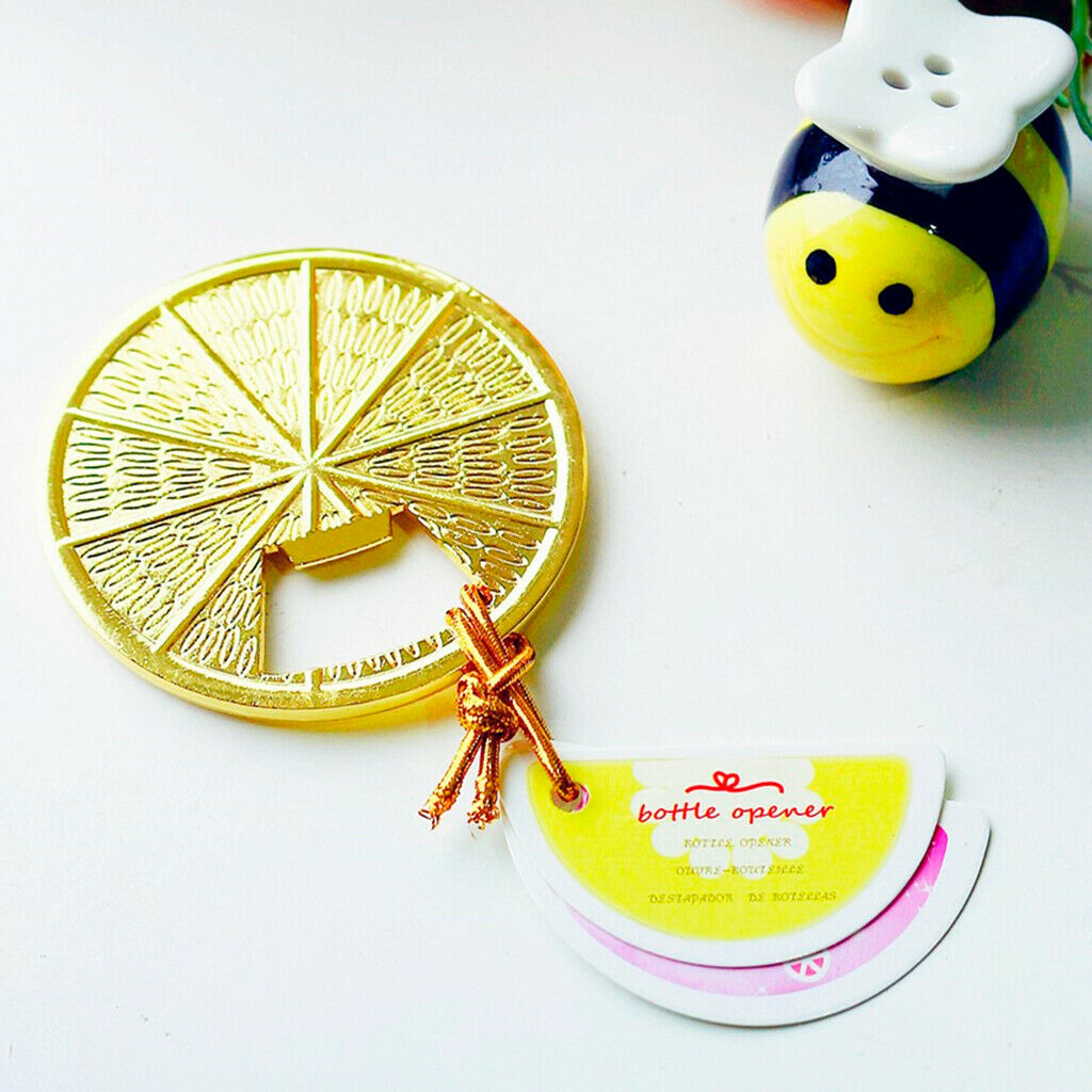 Golden Lemon Opener Creative Bottle Opener Kitchen Supplies Party Favor