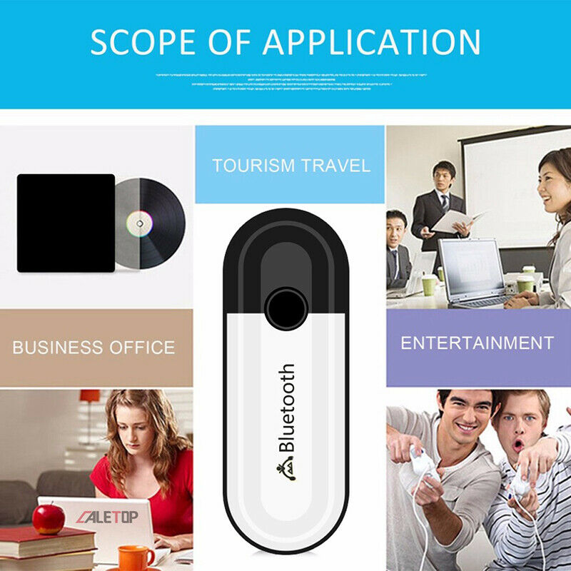2 in 1 Bluetooth 5.0 Receiver USB  Audio Wireless Adapter For Headphone S.l8