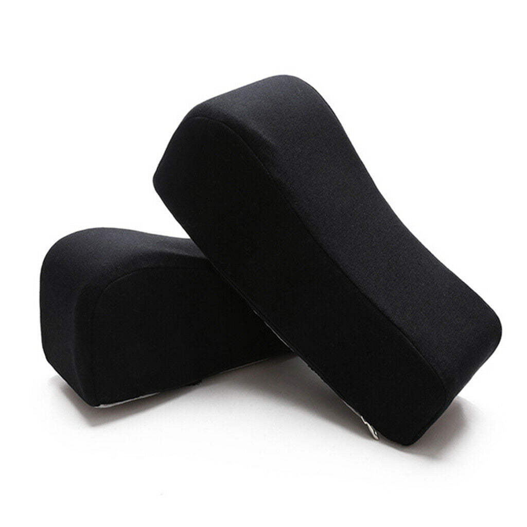 2 PCS Comfy Chair Armrest Pad Memory Foam Thick Elbow Pillow Support Forearm