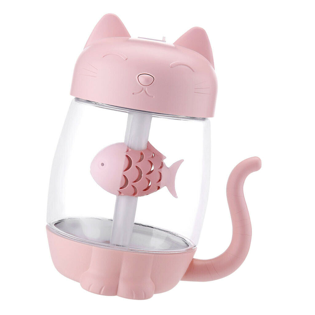 4 Piece Cat Humidifier Fan for Office Desk Beauty Salon Desktop Decoration
