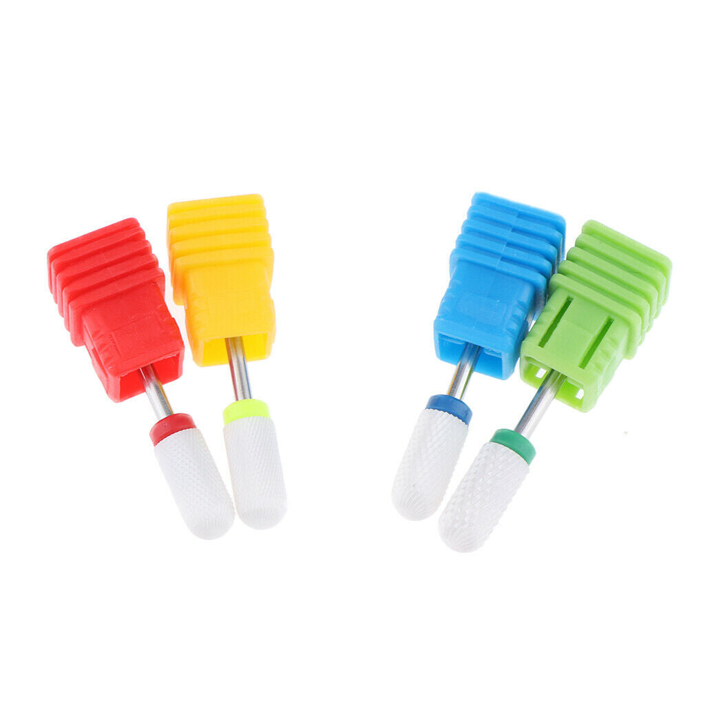Nails Polishing Cuticle Removal Nail Art Drill Bit Yellow-Ultra Fine Ridges