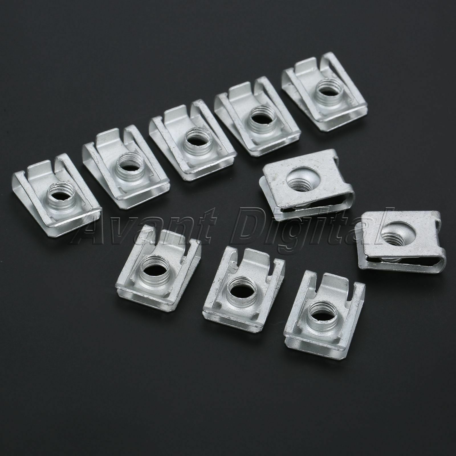 10Pcs 8mm Fasteners Triming Rivets Retaining Screws Panel Clips Metal Universal