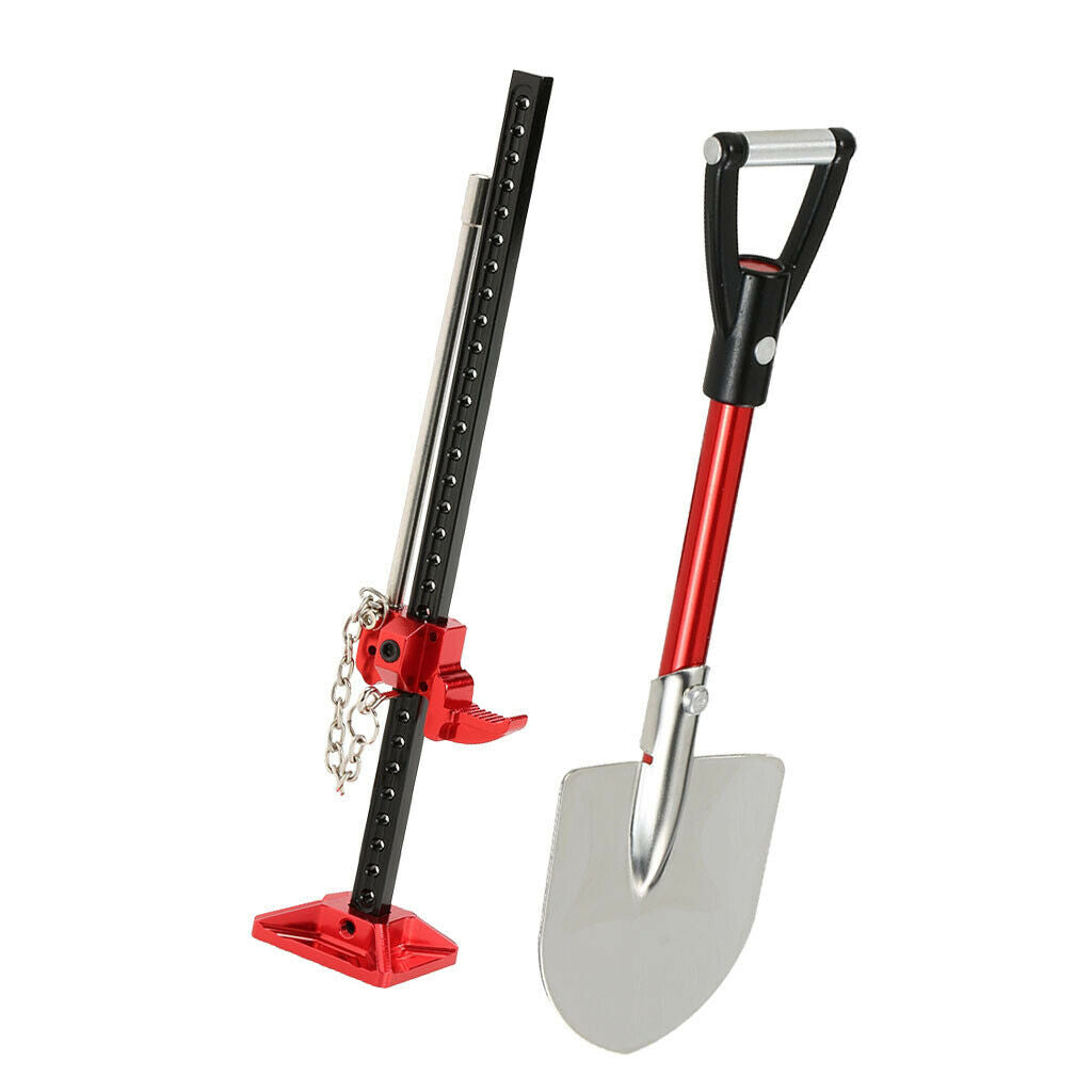 Quality   Metal   Hi - Lift      &  Shovel   for   1 / 10   Axial   SCX10