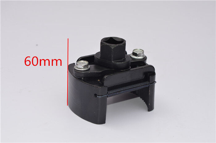 60-80mm Adjustable Car Oil Filter Removal Wrench Cup 1/2" Housing Tool Remover