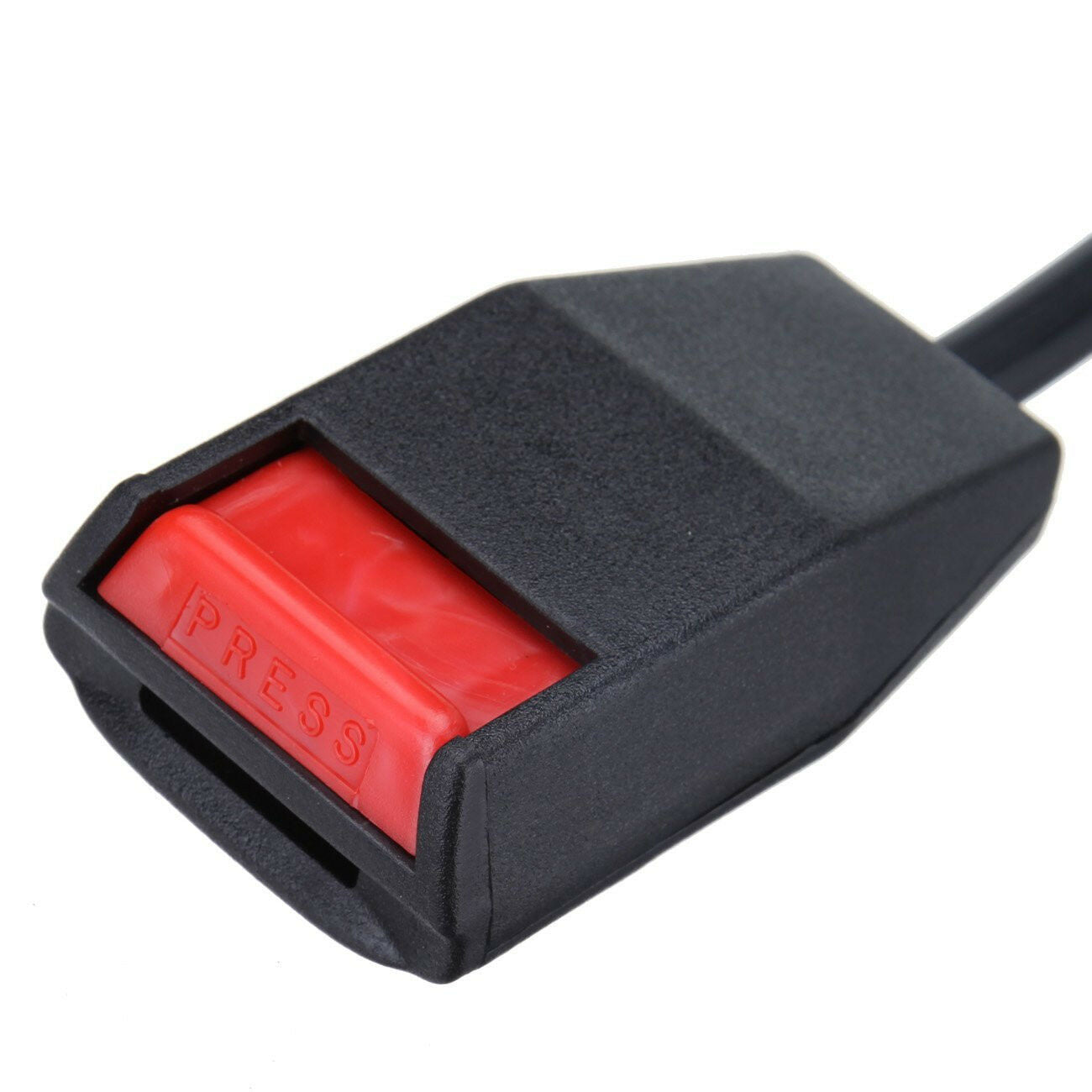 Universal 3 Point Retractable Car Seat Belt Bolt Extension Safety Strap Buckle