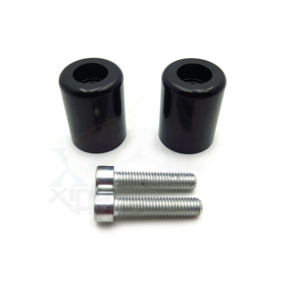 Black Motorcycle Bar Ends Handlebar For Kawasaki Ninja ZX6R 95-12 ZX6RR 03-12