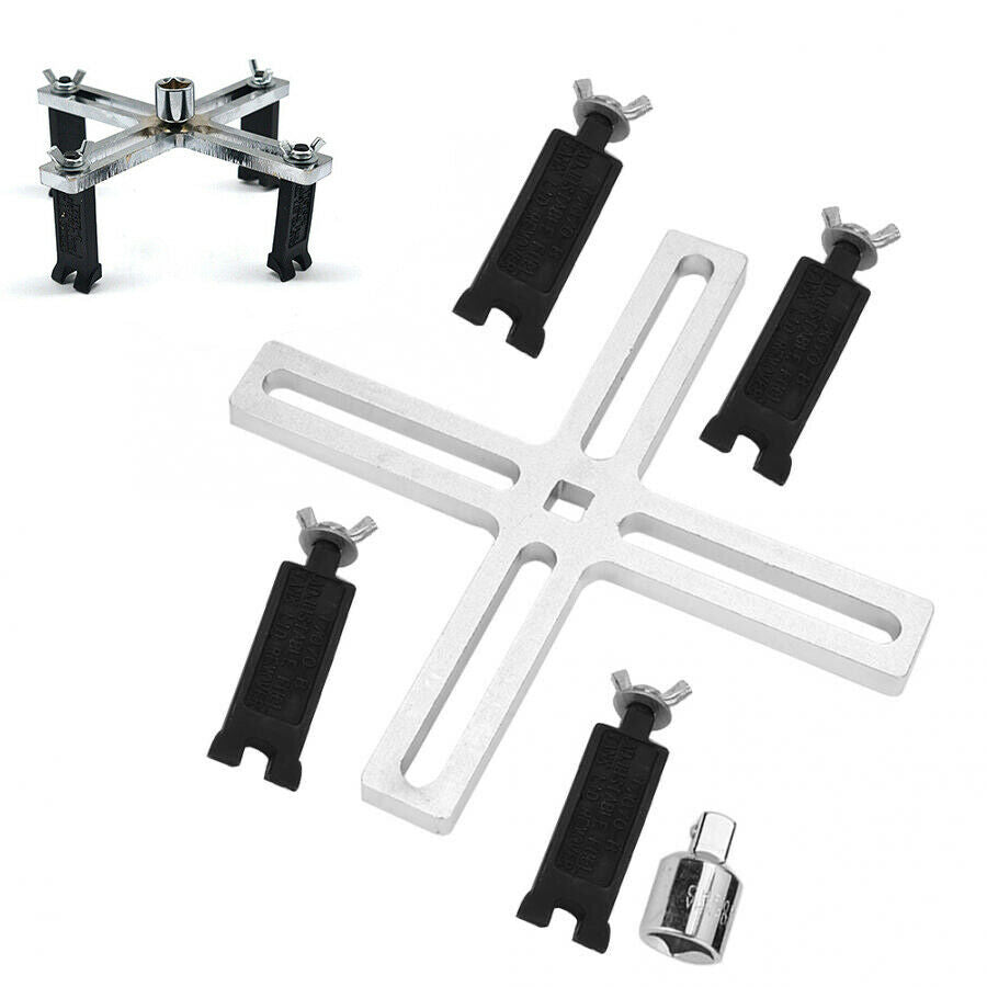 Car Oil Fuel Pump Lid Tank Cap Remover Spanner Tool kit 4-jaw Wrench Adjustable
