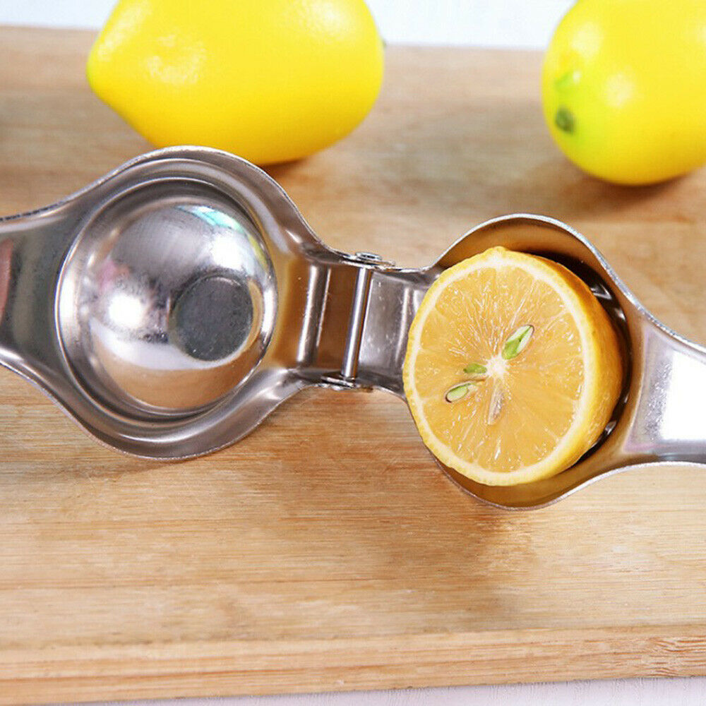 Lemon Juicer Squeezer Stainless Steel Metal Press Garlic Clip Hand Manual juicer