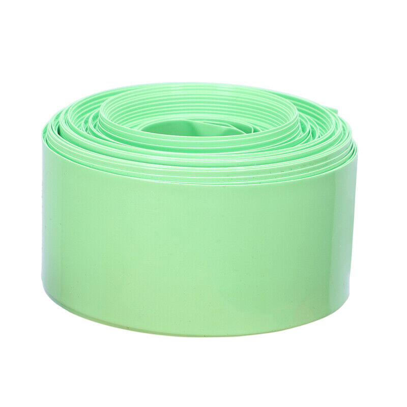10M 29.5mm PVC Heat Shrink Tubing Wrap for 1 x 18650 Battery Light Green Z7D6D6