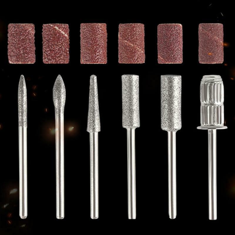 Nail Drill Bit Cuticle Nail File Manicure Machine Accessories for Home Salon