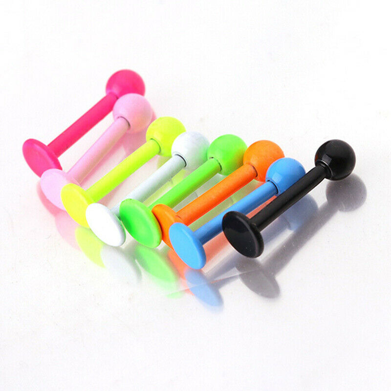 8Pcs Stainless Steel Lip Rings Tongue Nail Cartilage Ear Stud Piercings J.l8