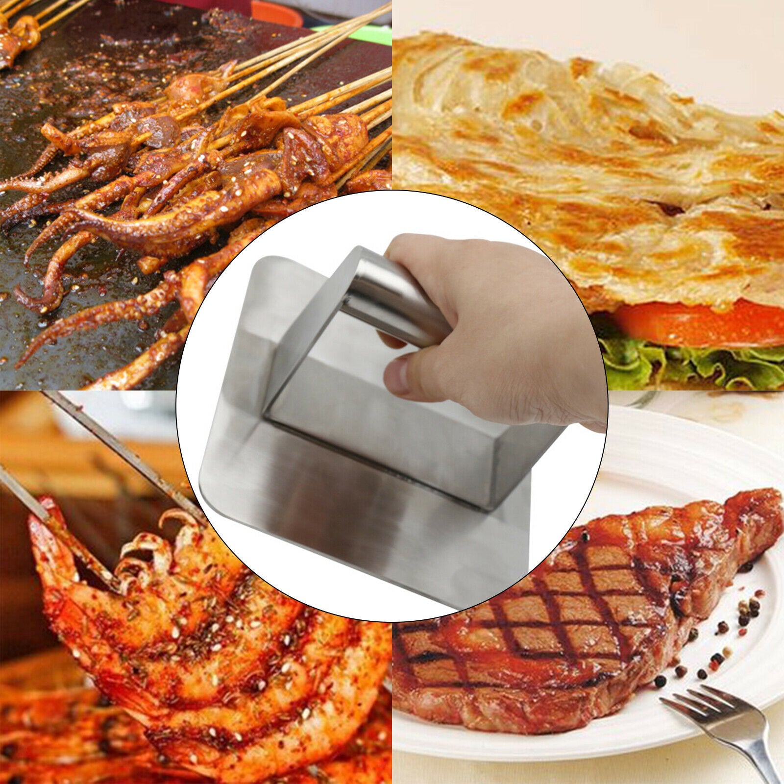 Bacon Press Burger for for Professional &Home Cooking Kitchen Accessory