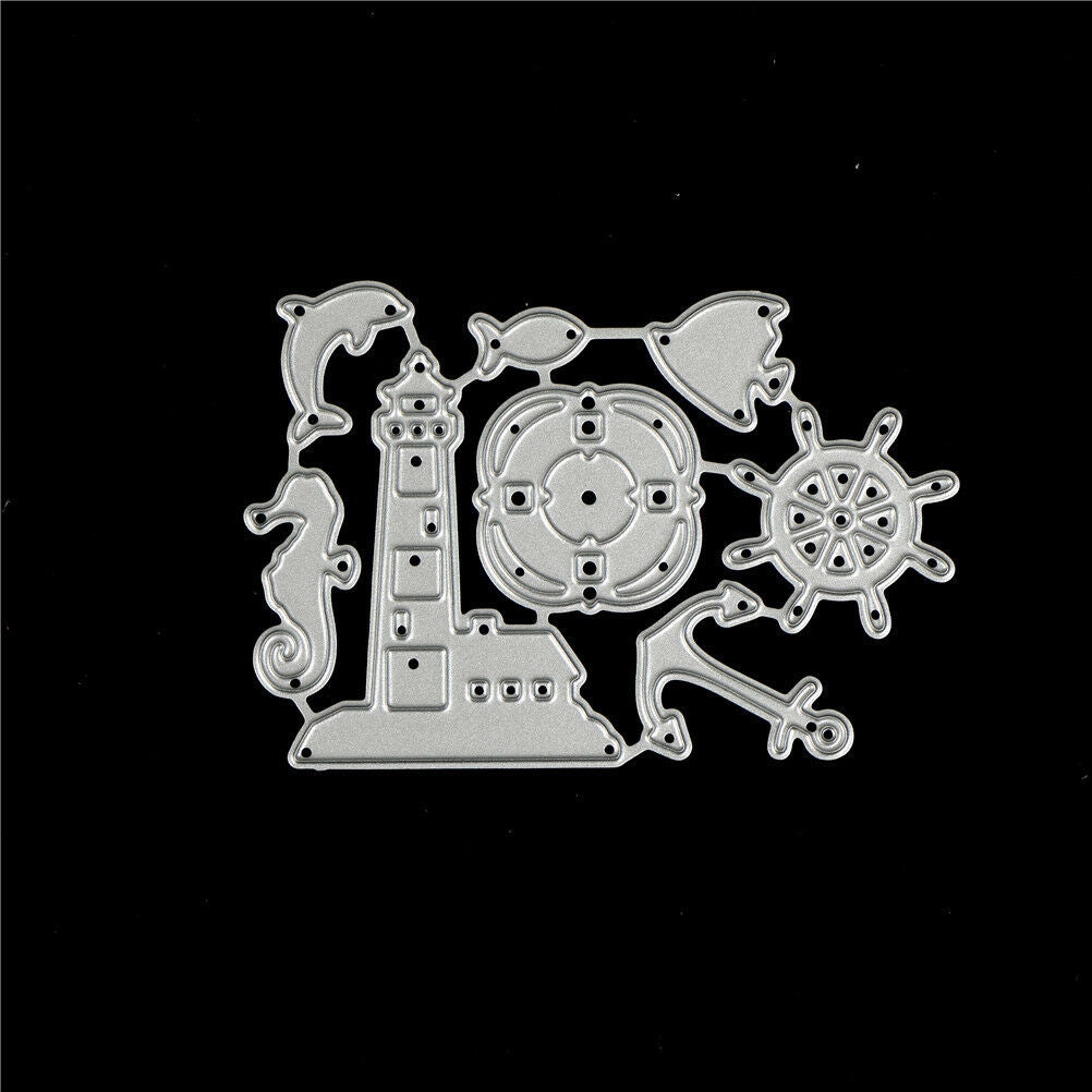 Ocean Rudder Design Metal Cutting Die For DIY Scrapbooking Album PaperCard.l8