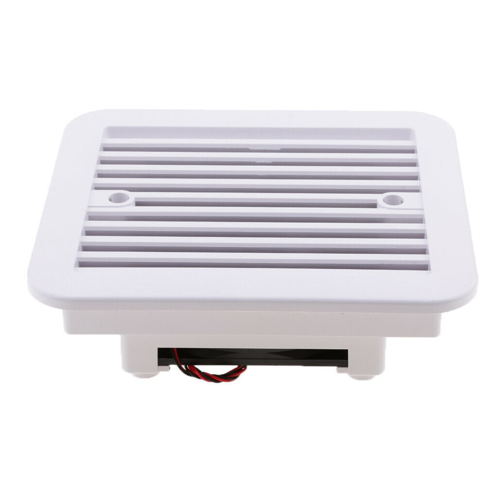 2 x Universal 12V RV Trailer Side Air Vent Exhaust Fan No Noise
