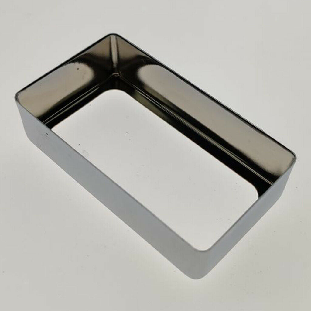 1pc Mini Brass Humbucker Pickup Cover Open for LP Guitar Accs Durable Chrome
