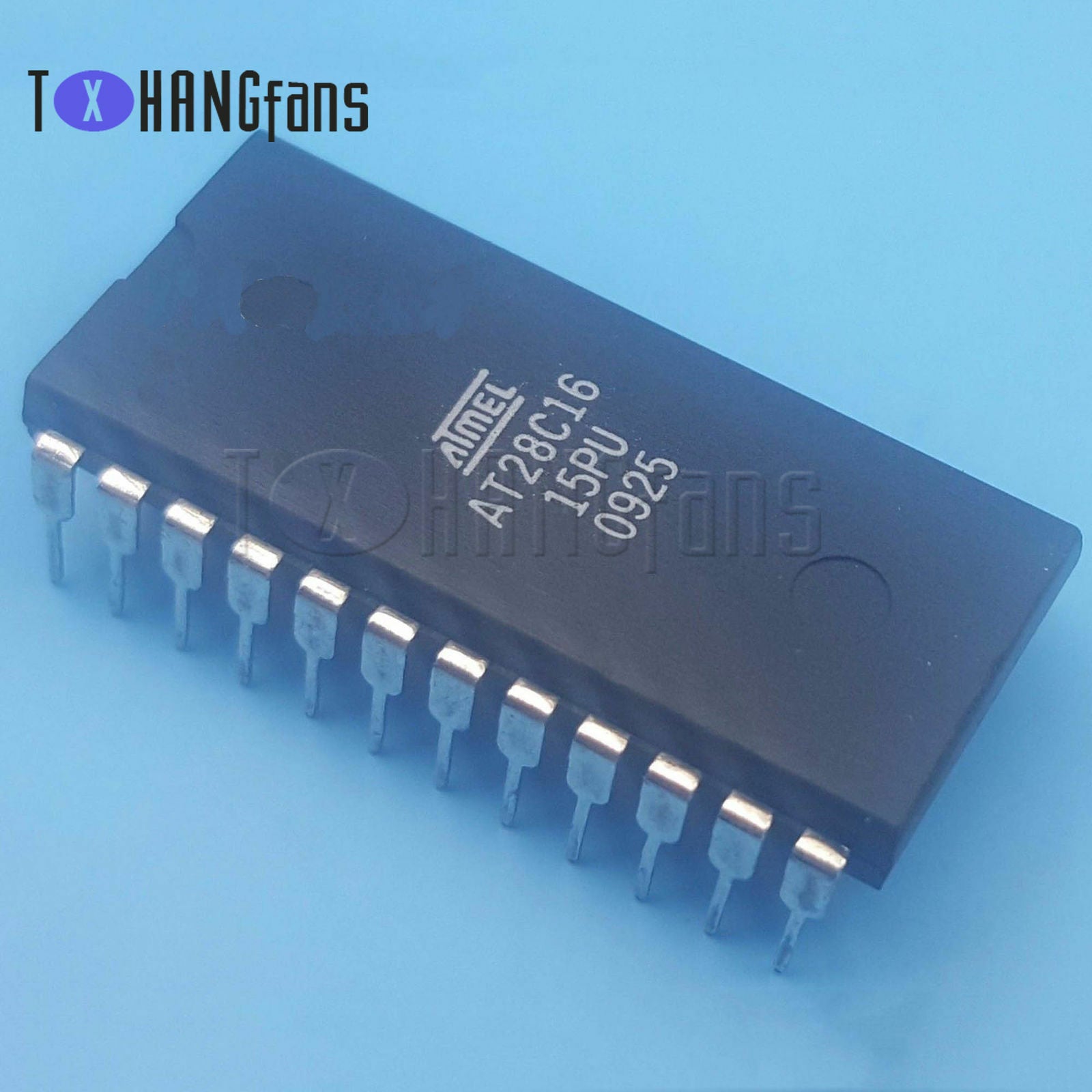 2PCS  AT28C16-15PU CMOS EEPROM DIP-24 ATMEL L49